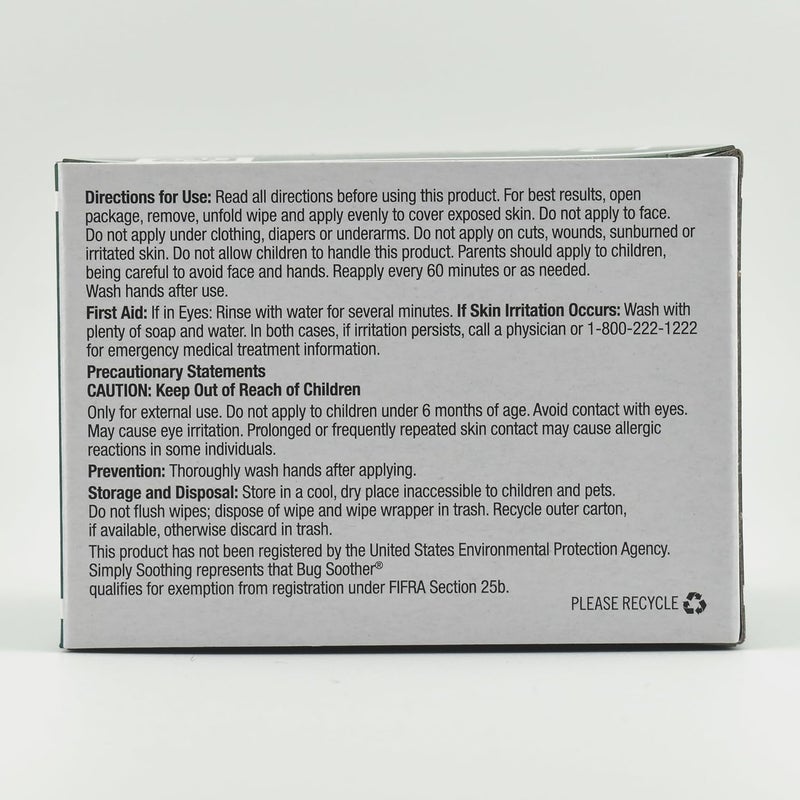 Bug Soother Natural Insect Repellent Wipes – DEET-Free Travel-Size Mosquito & Bug Repellent Towelettes, Family & Pet Safe, Made in The USA, Essential Oil Based (Lemongrass Vanilla), 15 Count Wipes - Image 4